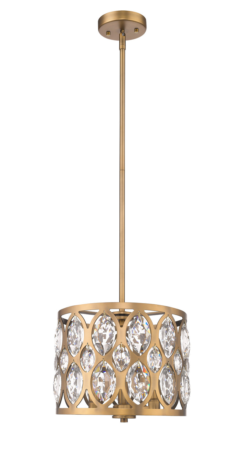 Z-Lite Canada - 6010-12HB - Three Light Chandelier - Dealey - Heirloom Brass