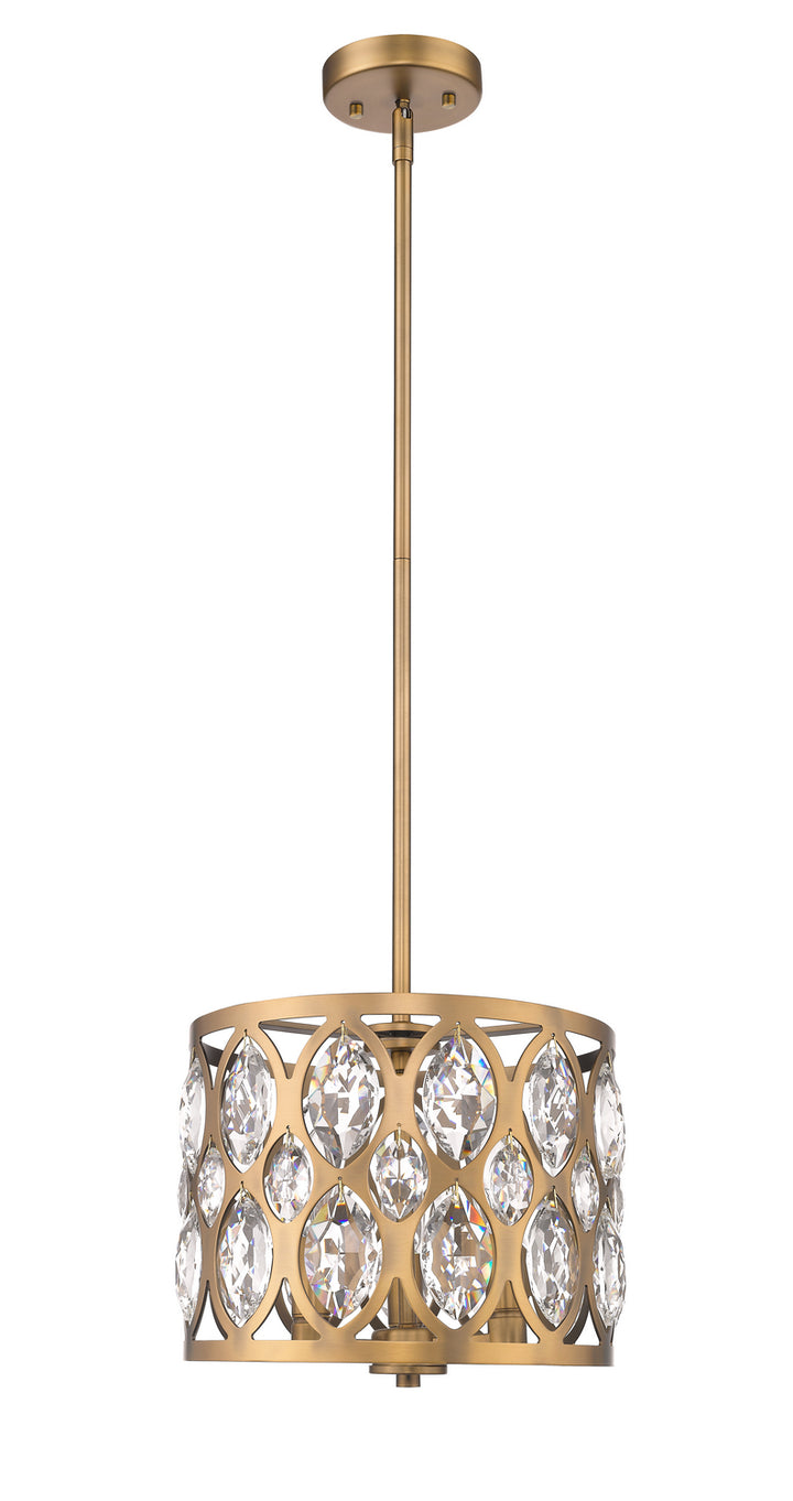 Z-Lite Canada - 6010-12HB - Three Light Chandelier - Dealey - Heirloom Brass