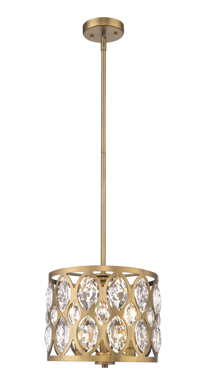 Z-Lite Canada - 6010-12HB - Three Light Chandelier - Dealey - Heirloom Brass