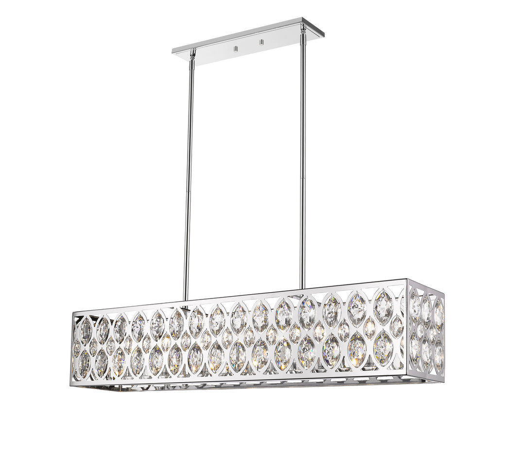 Z-Lite Canada - 6010-42CH - Seven Light Linear Chandelier - Dealey - Chrome