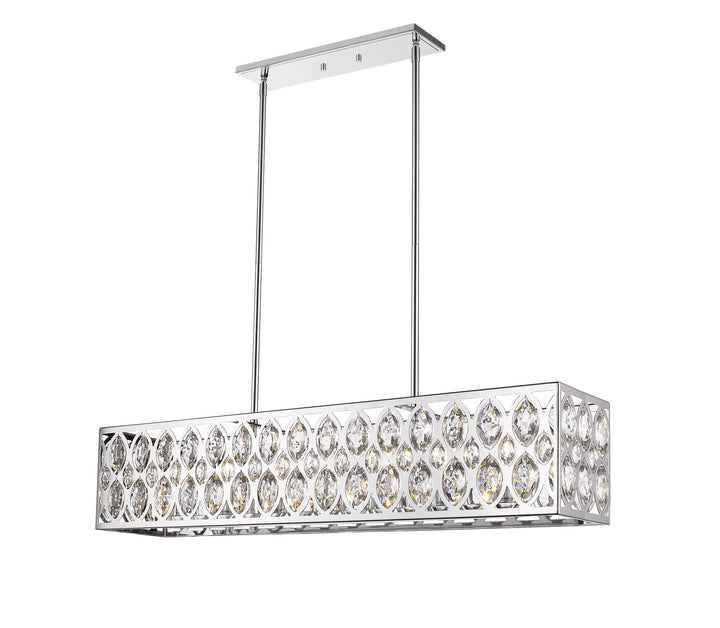 Z-Lite Canada - 6010-42CH - Seven Light Linear Chandelier - Dealey - Chrome
