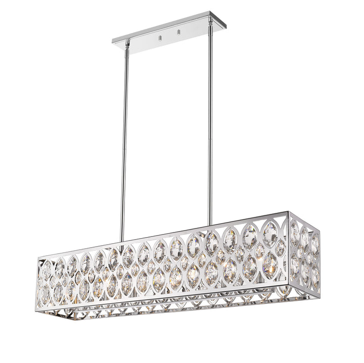 Z-Lite Canada - 6010-42CH - Seven Light Linear Chandelier - Dealey - Chrome