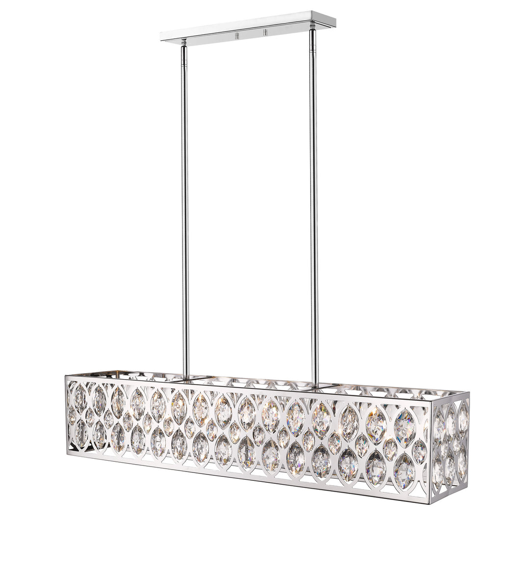 Z-Lite Canada - 6010-42CH - Seven Light Linear Chandelier - Dealey - Chrome