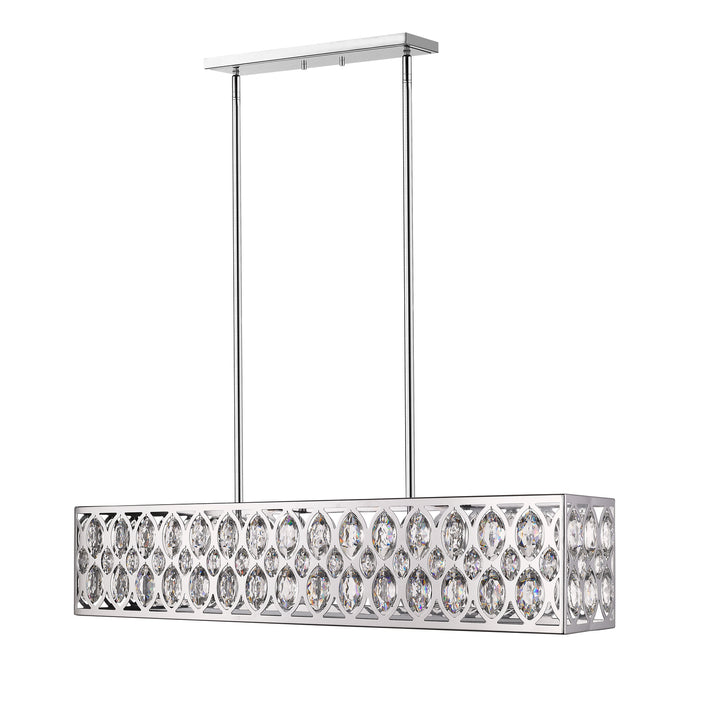 Z-Lite Canada - 6010-42CH - Seven Light Linear Chandelier - Dealey - Chrome