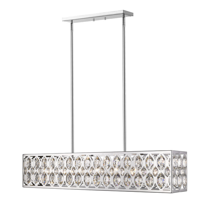 Z-Lite Canada - 6010-42CH - Seven Light Linear Chandelier - Dealey - Chrome