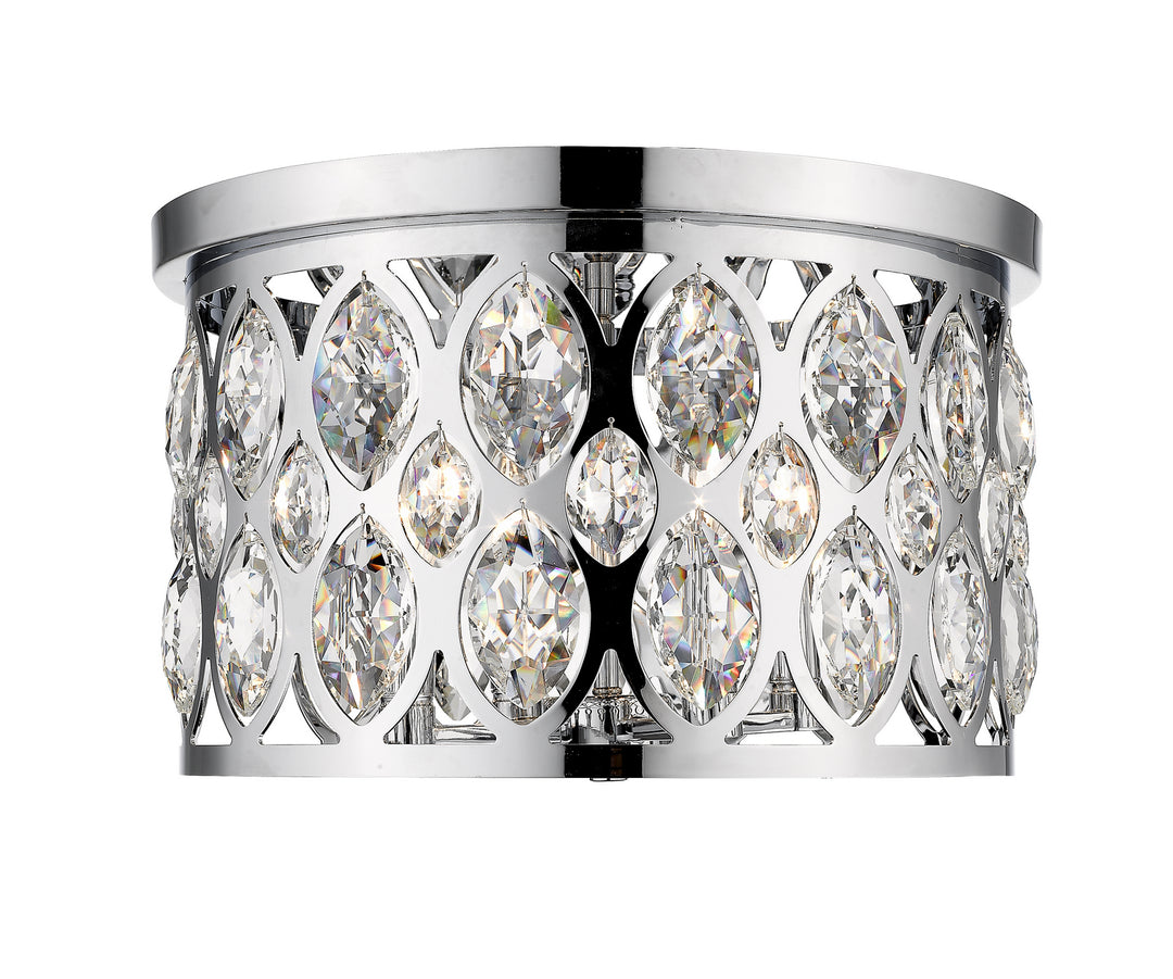Dealey Four Light Flush Mount in Chrome - available from The Lighting Shoppe, trusted by Canadian homeowners