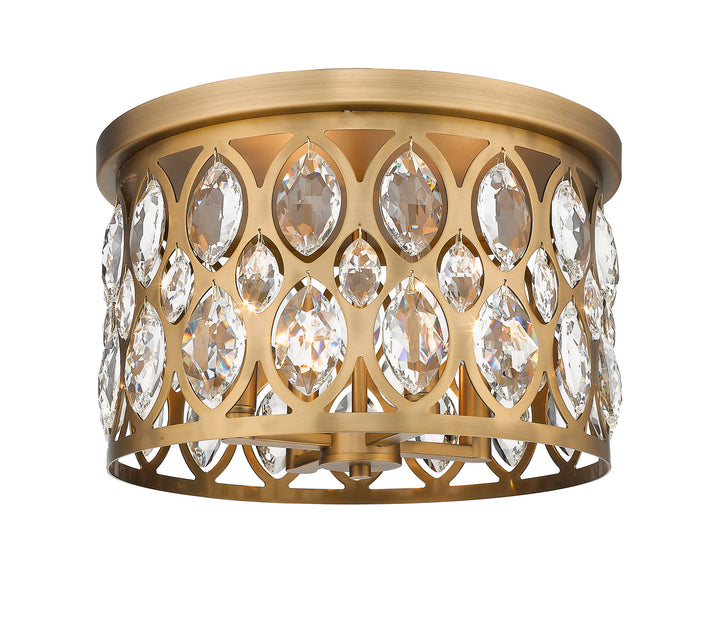 Z-Lite Canada - 6010F15HB - Four Light Flush Mount - Dealey - Heirloom Brass