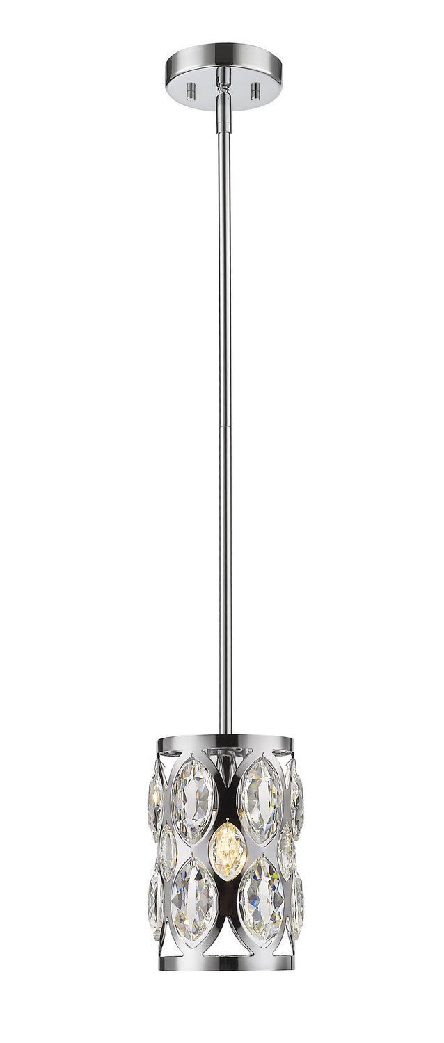 Dealey One Light Pendant in Chrome - available from The Lighting Shoppe, trusted by Canadian homeowners