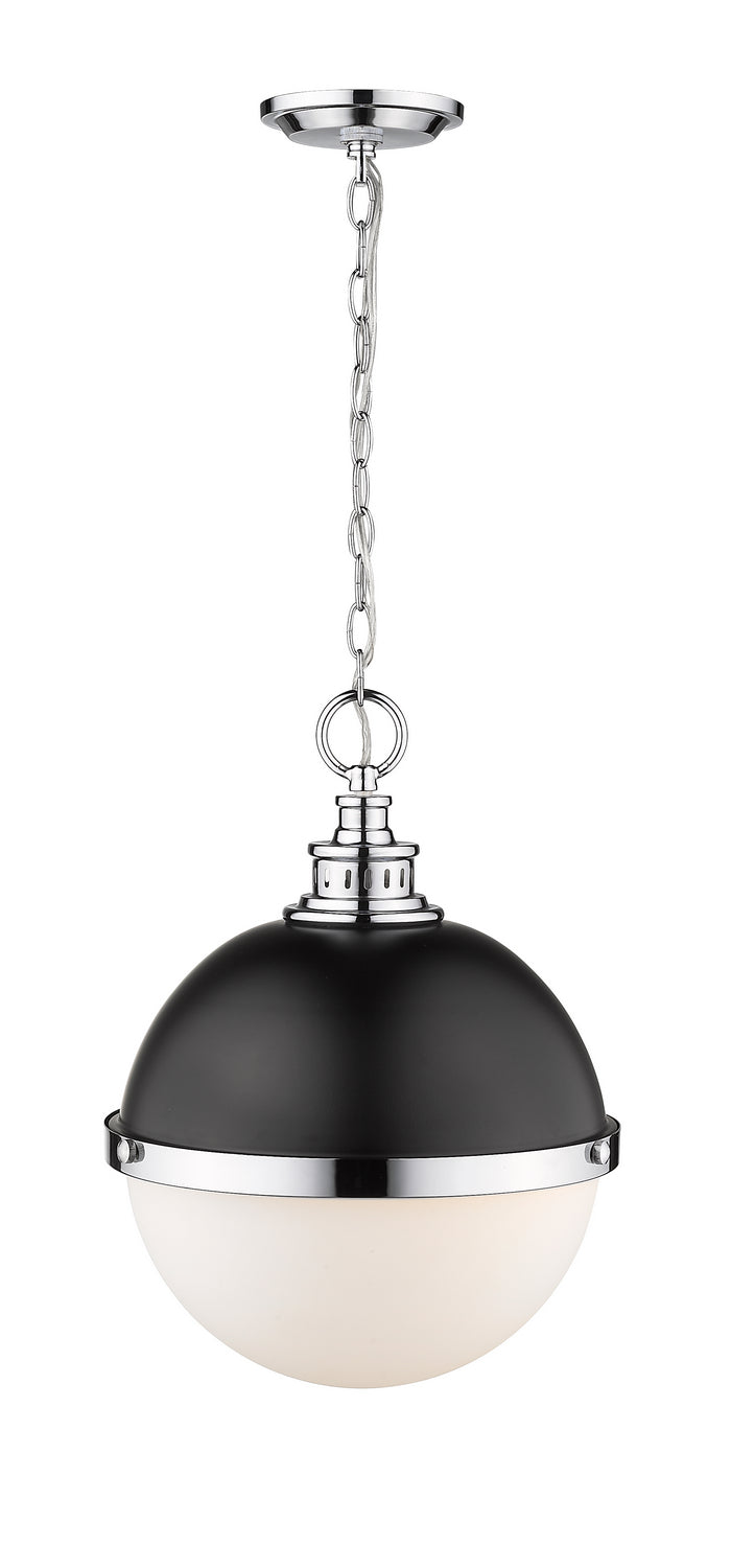 Z-Lite Canada - 619P14-MB-CH - Two Light Pendant - Peyton - Matte Black + Chrome