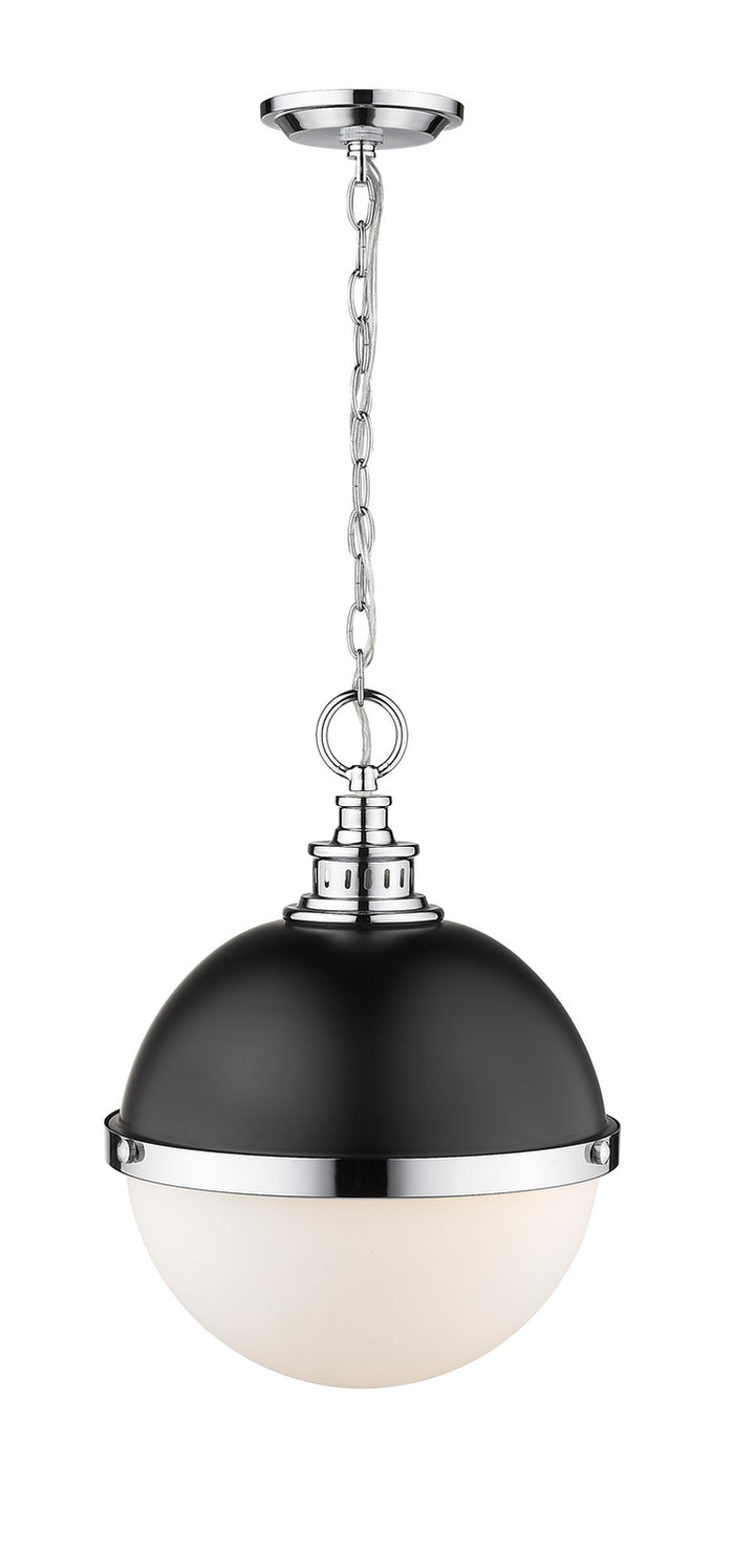 Z-Lite Canada - 619P14-MB-CH - Two Light Pendant - Peyton - Matte Black + Chrome