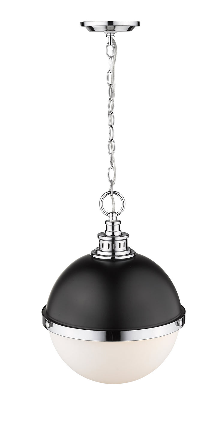 Z-Lite Canada - 619P14-MB-CH - Two Light Pendant - Peyton - Matte Black + Chrome