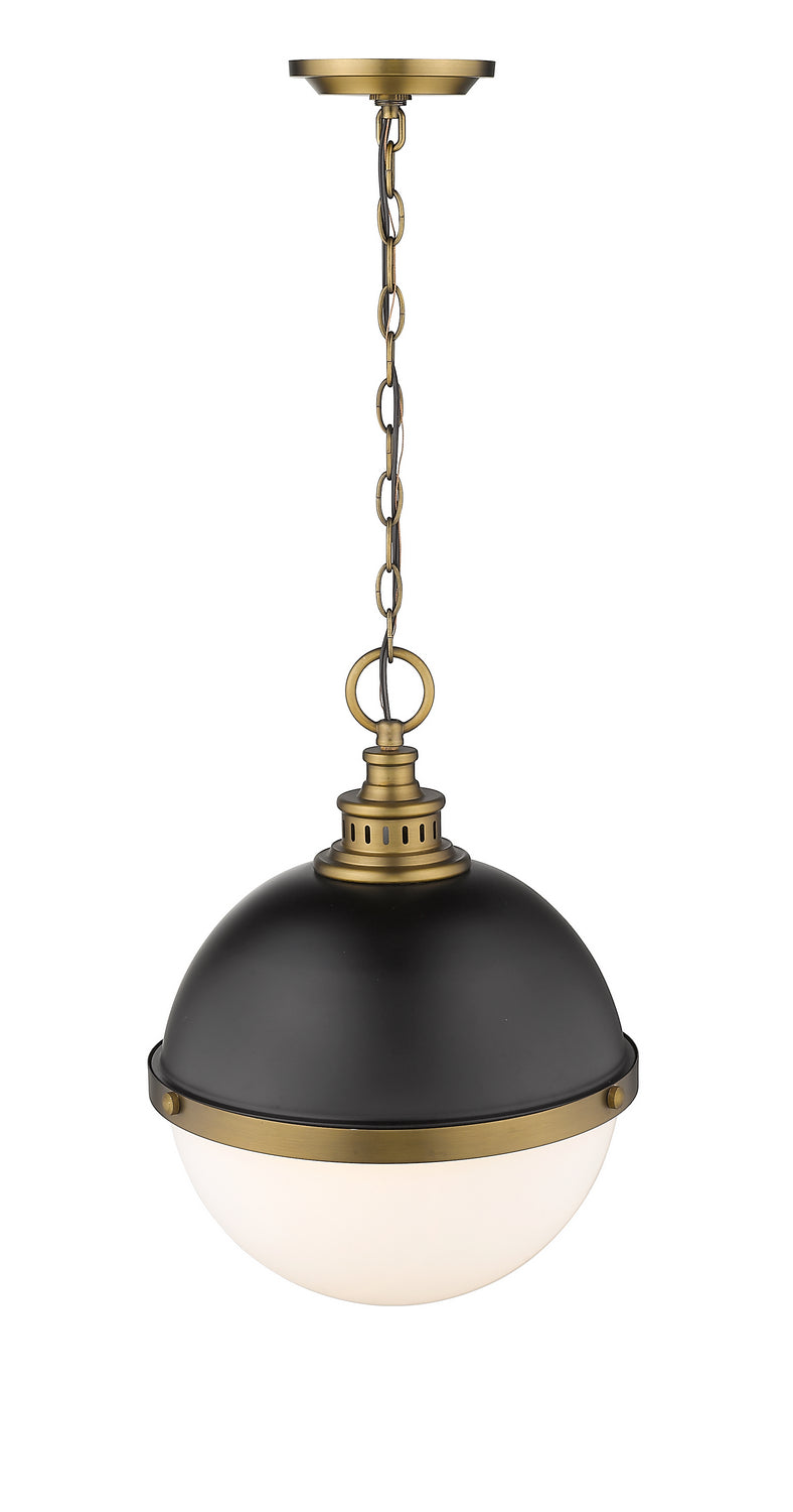 Z-Lite Canada - 619P14-MB-FB - Two Light Pendant - Peyton - Matte Black + Factory Bronze