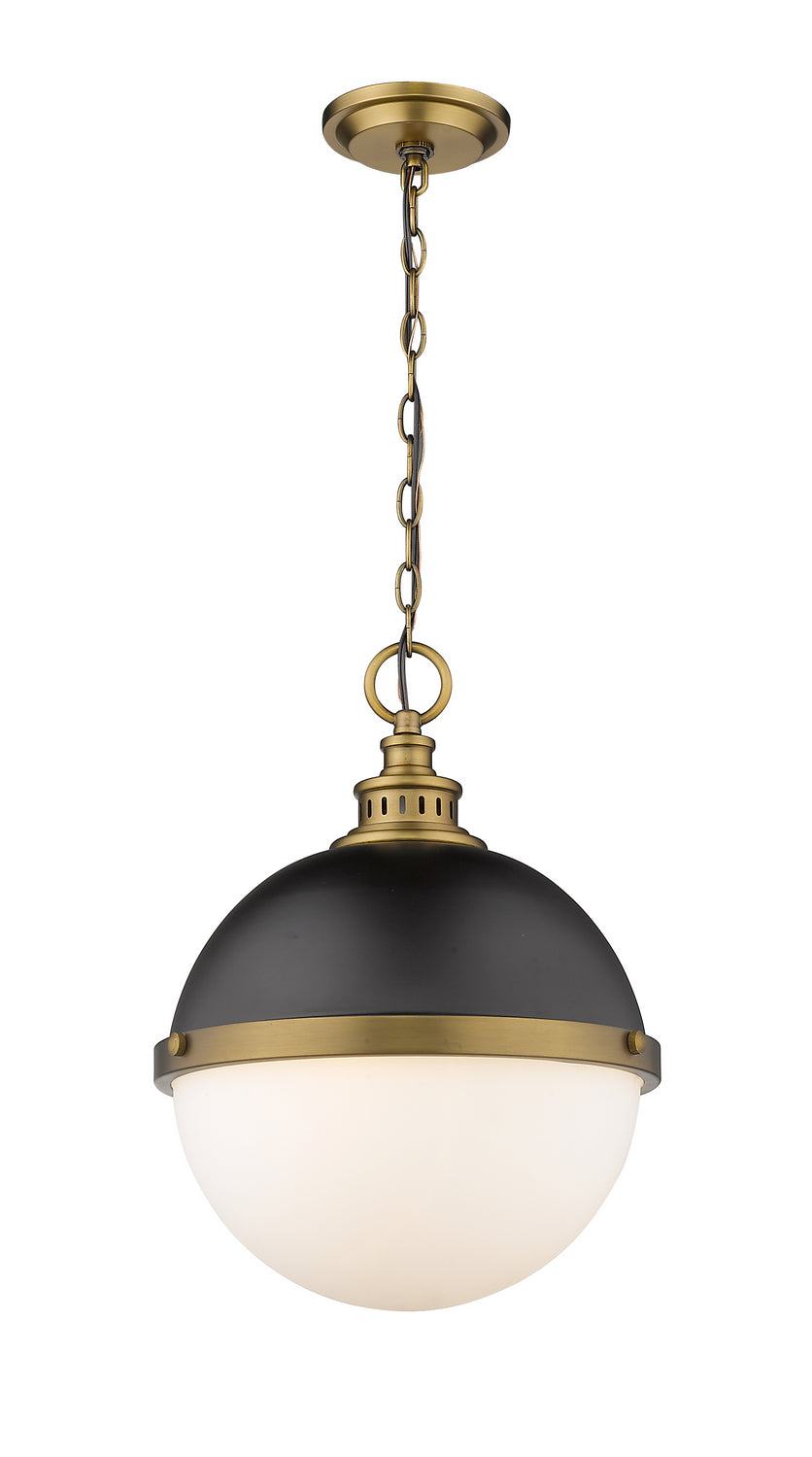Z-Lite Canada - 619P14-MB-FB - Two Light Pendant - Peyton - Matte Black + Factory Bronze