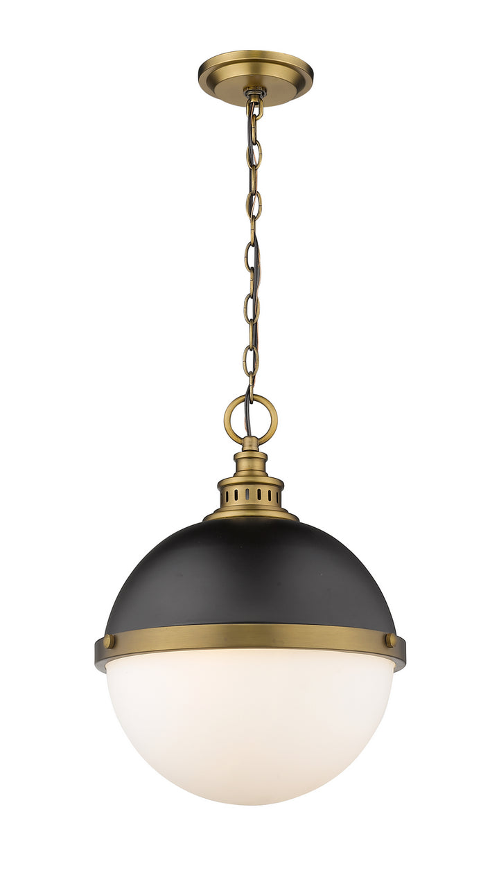 Z-Lite Canada - 619P14-MB-FB - Two Light Pendant - Peyton - Matte Black + Factory Bronze