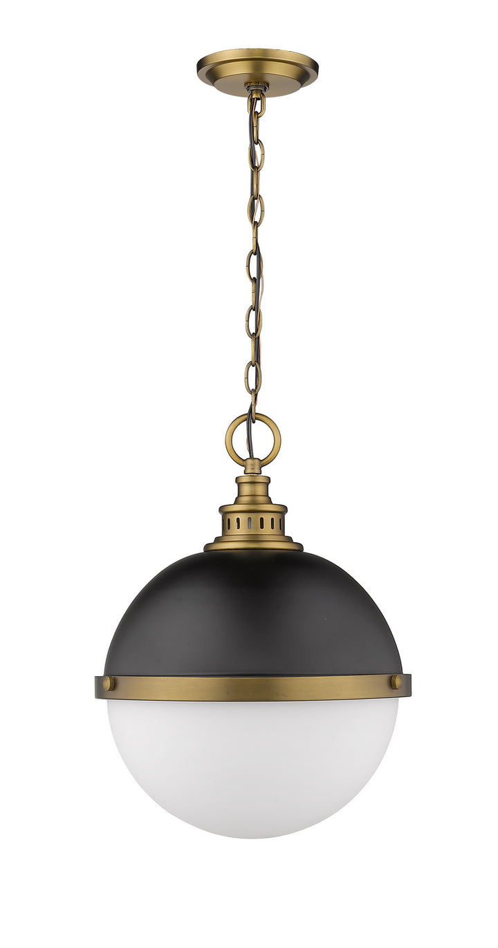 Z-Lite Canada - 619P14-MB-FB - Two Light Pendant - Peyton - Matte Black + Factory Bronze