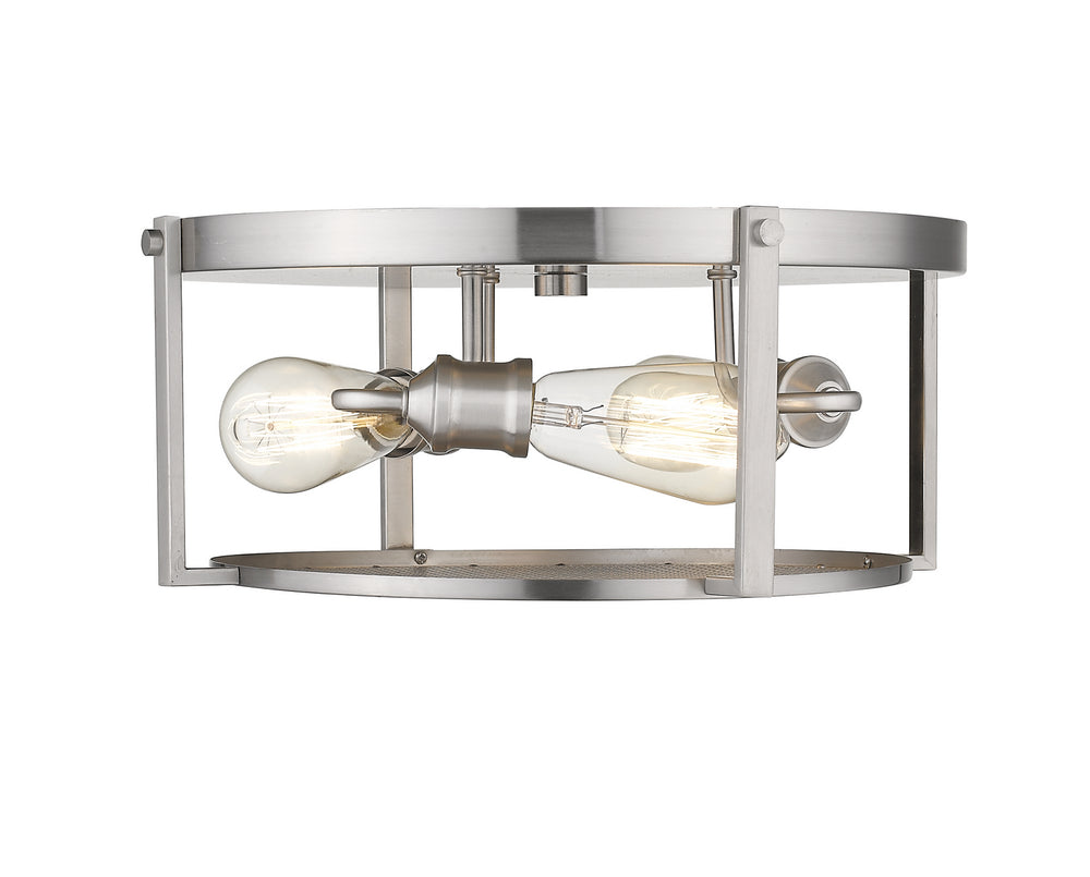 Z-Lite Canada - 723F15-BN - Three Light Flush Mount - Halcyon - Brushed Nickel