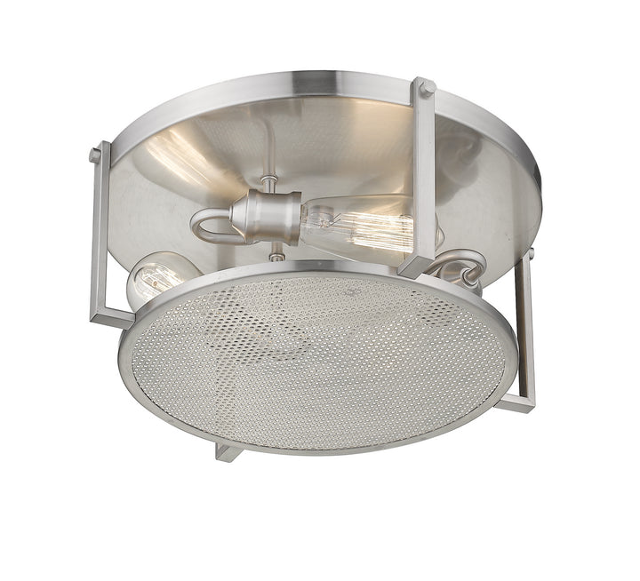 Z-Lite Canada - 723F15-BN - Three Light Flush Mount - Halcyon - Brushed Nickel