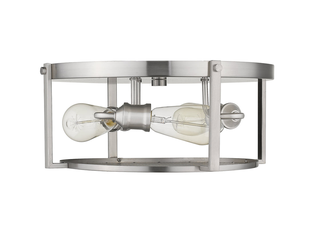 Z-Lite Canada - 723F15-BN - Three Light Flush Mount - Halcyon - Brushed Nickel