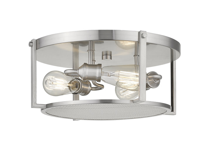 Z-Lite Canada - 723F15-BN - Three Light Flush Mount - Halcyon - Brushed Nickel