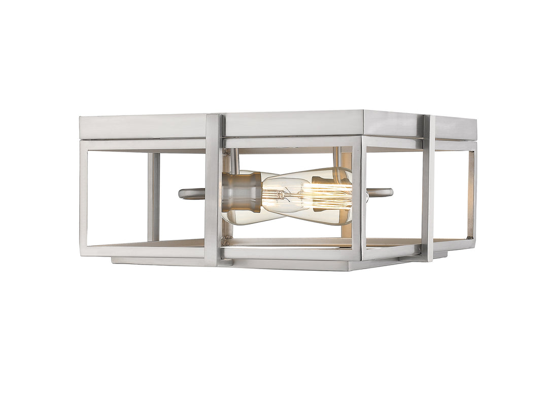 Z-Lite Canada - 724F13-BN - Two Light Flush Mount - Halcyon - Brushed Nickel
