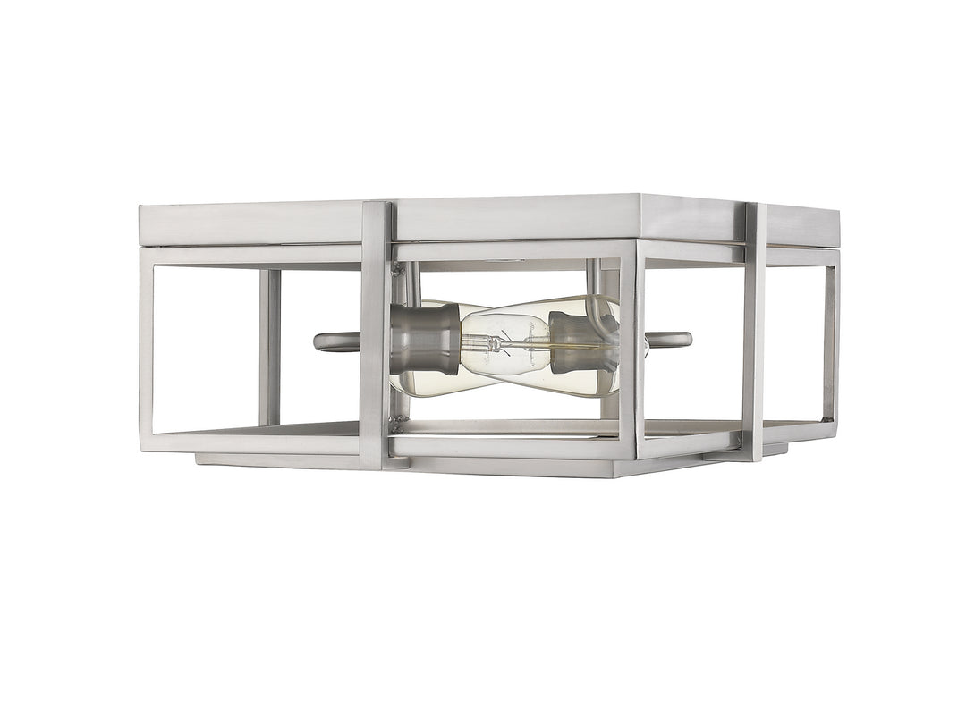 Z-Lite Canada - 724F13-BN - Two Light Flush Mount - Halcyon - Brushed Nickel