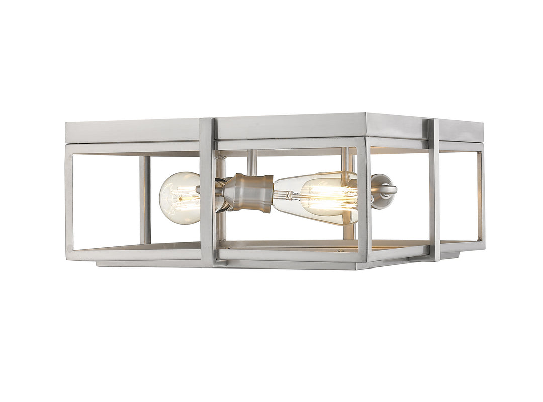 Z-Lite Canada - 724F15-BN - Three Light Flush Mount - Halcyon - Brushed Nickel
