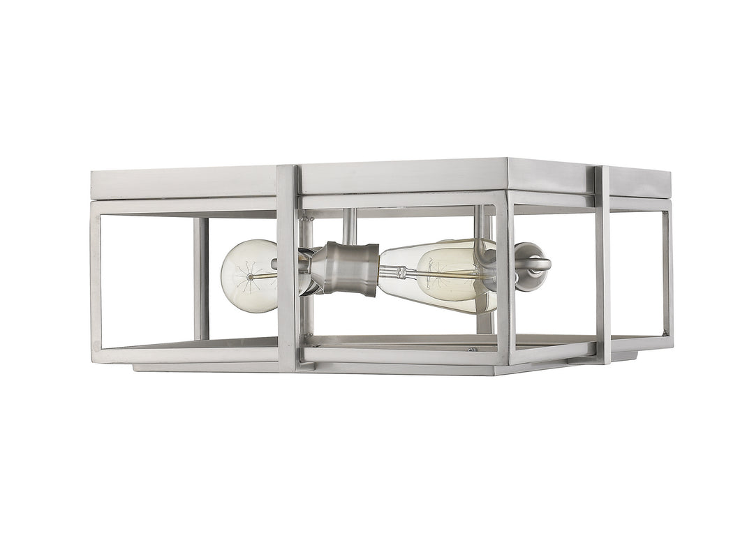 Z-Lite Canada - 724F15-BN - Three Light Flush Mount - Halcyon - Brushed Nickel