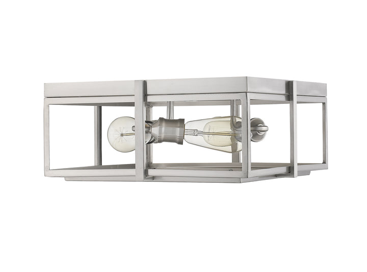 Z-Lite Canada - 724F15-BN - Three Light Flush Mount - Halcyon - Brushed Nickel