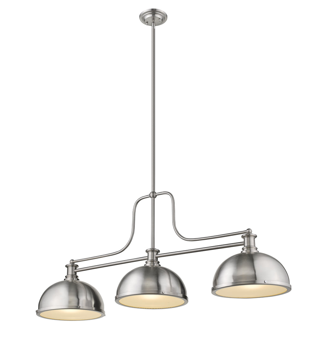 Z-Lite Canada - 725-3BN-D12BN - Three Light Billiard - Melange - Brushed Nickel
