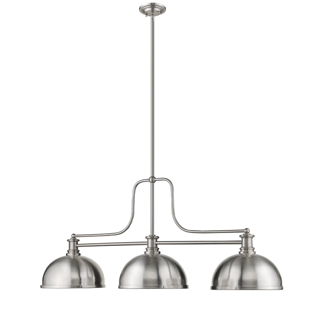 Z-Lite Canada - 725-3BN-D12BN - Three Light Billiard - Melange - Brushed Nickel