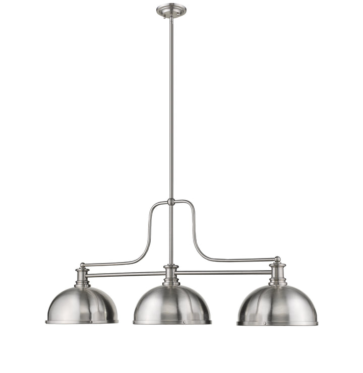 Z-Lite Canada - 725-3BN-D12BN - Three Light Billiard - Melange - Brushed Nickel