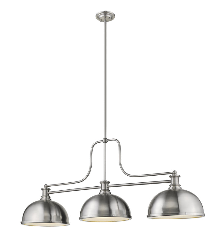Z-Lite Canada - 725-3BN-D12BN - Three Light Billiard - Melange - Brushed Nickel