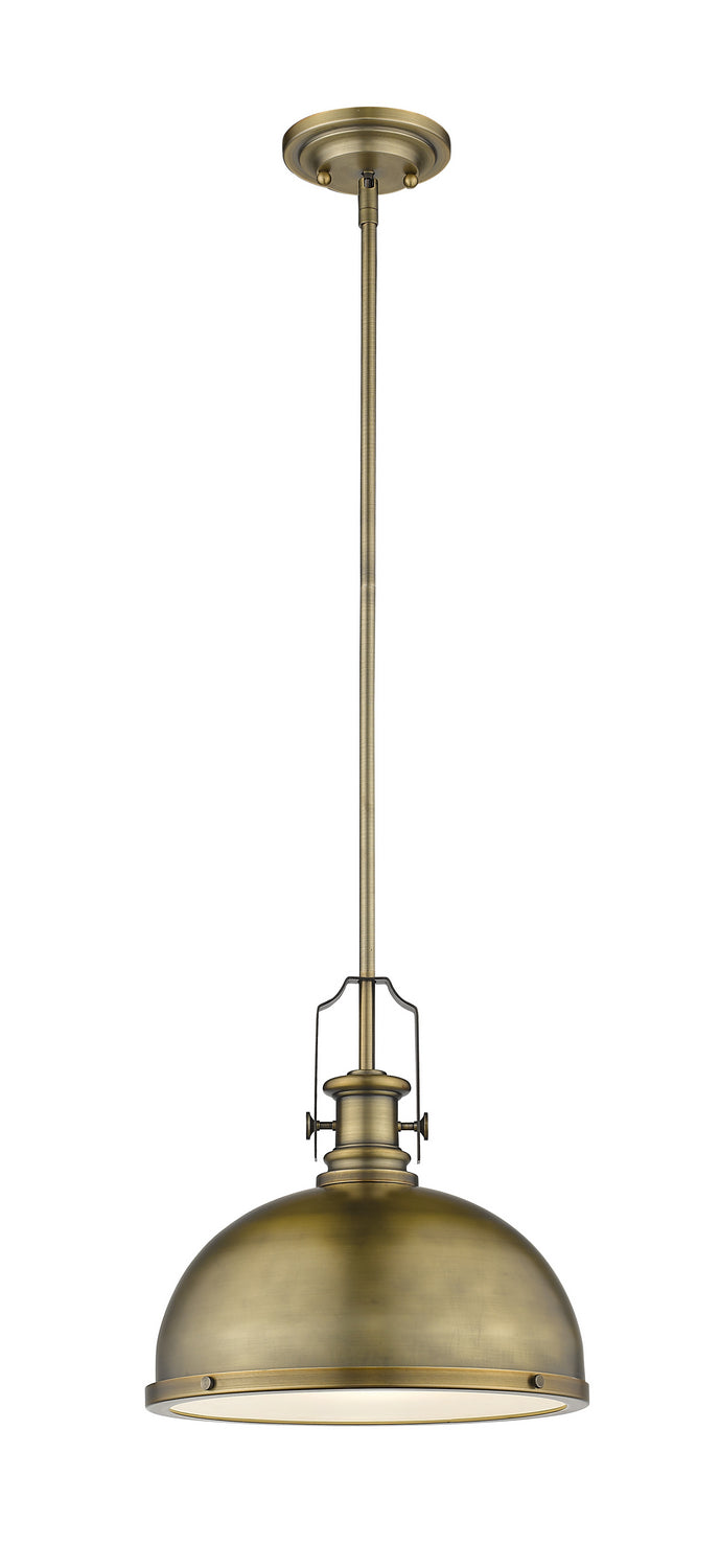 Z-Lite Canada - 725P12-HBR - One Light Pendant - Melange - Heritage Brass