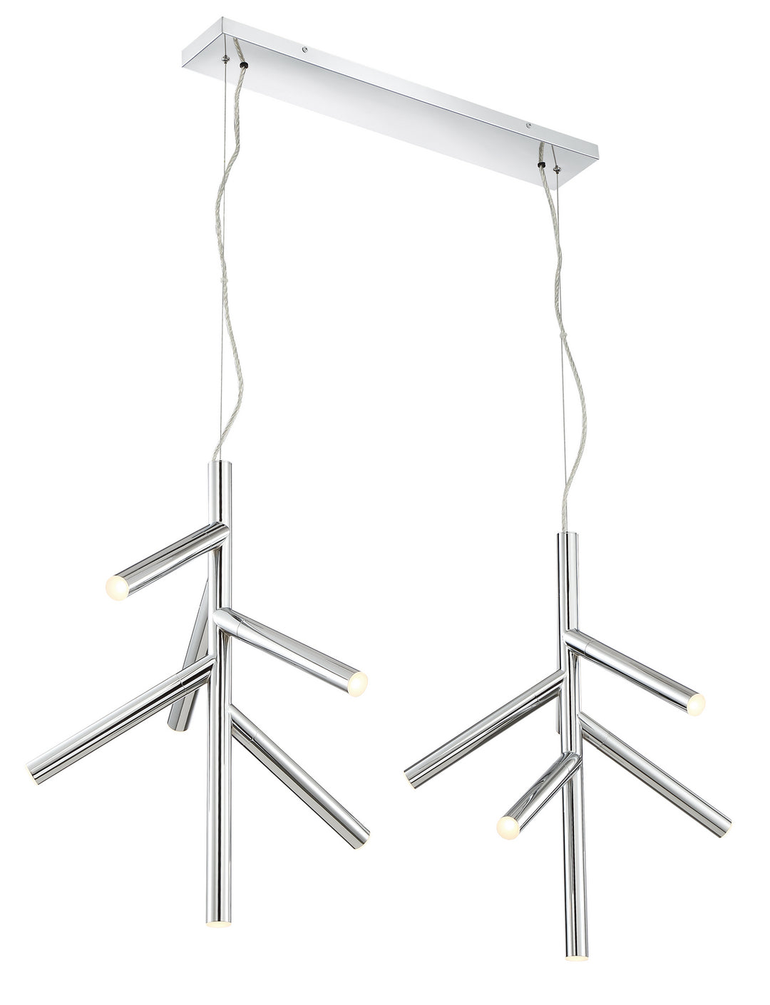 Z-Lite Canada - 917-6CH-LED-2LCH - LED Linear Chandelier - Forest - Chrome