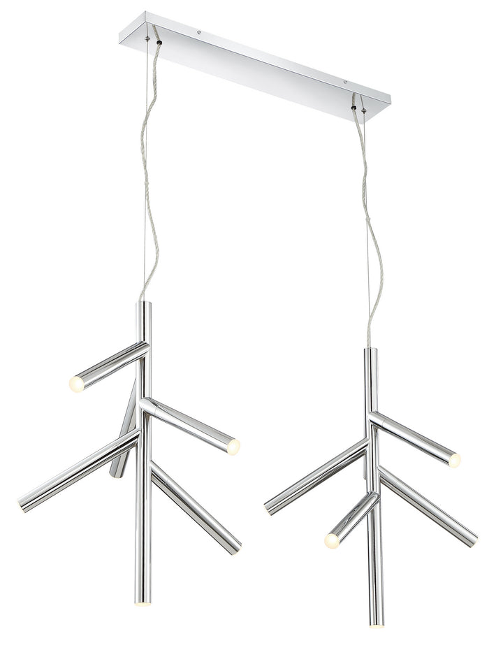 Z-Lite Canada - 917-6CH-LED-2LCH - LED Linear Chandelier - Forest - Chrome