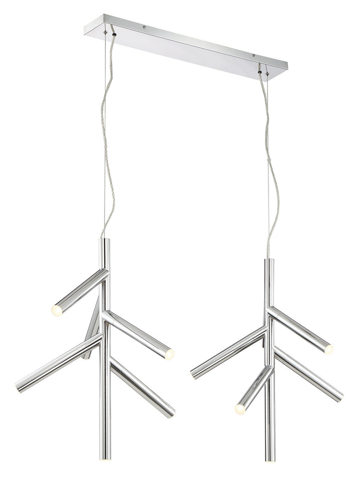 Z-Lite Canada - 917-6CH-LED-2LCH - LED Linear Chandelier - Forest - Chrome