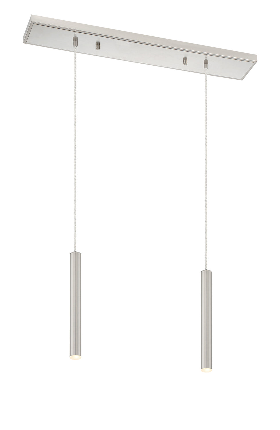 Forest LED Linear Chandelier in Brushed Nickel - available from The Lighting Shoppe, trusted by Canadian homeowners