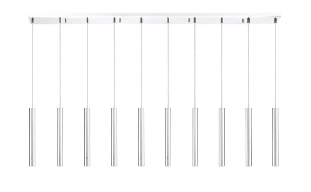 Z-Lite Canada - 917MP12-CH-LED-10LCH - LED Linear Chandelier - Forest - Chrome