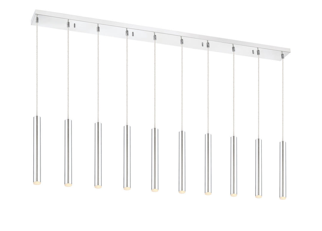 Forest LED Linear Chandelier in Chrome - available from The Lighting Shoppe, trusted by Canadian homeowners