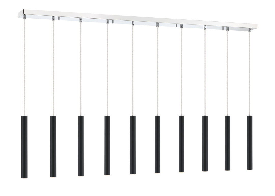 Z-Lite Canada - 917MP12-MB-LED-10LCH - LED Linear Chandelier - Forest - Chrome