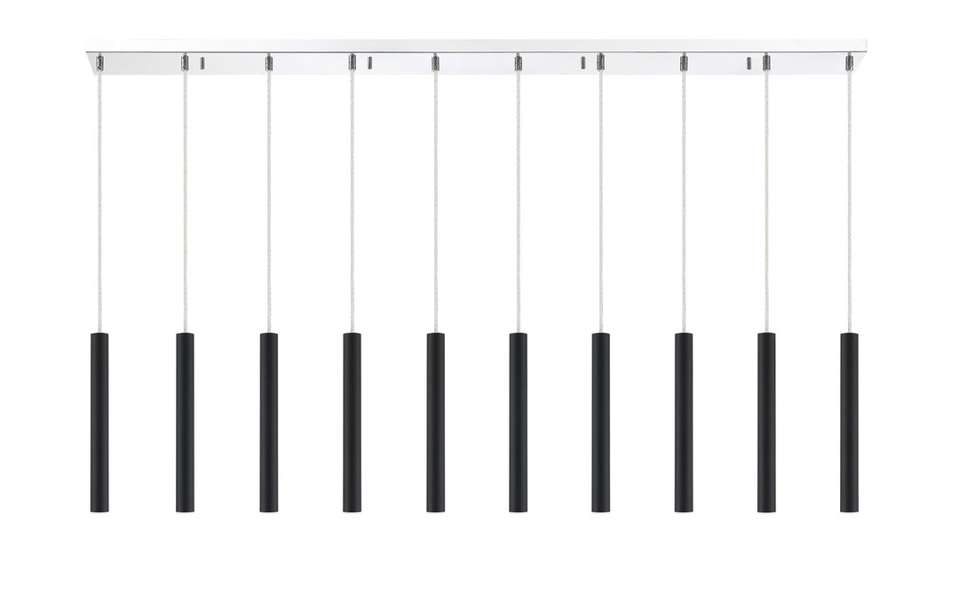 Z-Lite Canada - 917MP12-MB-LED-10LCH - LED Linear Chandelier - Forest - Chrome