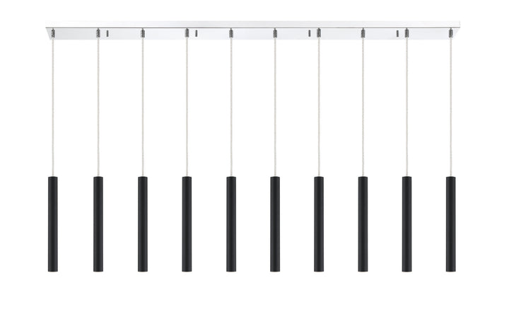 Z-Lite Canada - 917MP12-MB-LED-10LCH - LED Linear Chandelier - Forest - Chrome