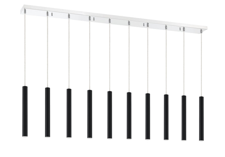 Z-Lite Canada - 917MP12-MB-LED-10LCH - LED Linear Chandelier - Forest - Chrome