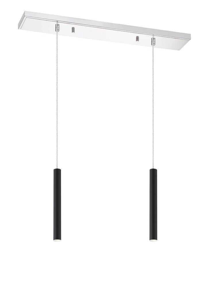 Z-Lite Canada - 917MP12-MB-LED-2LCH - LED Linear Chandelier - Forest - Chrome