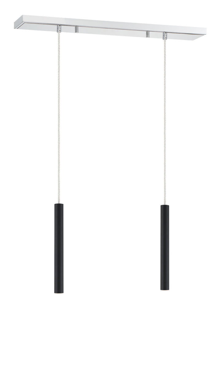 Z-Lite Canada - 917MP12-MB-LED-2LCH - LED Linear Chandelier - Forest - Chrome