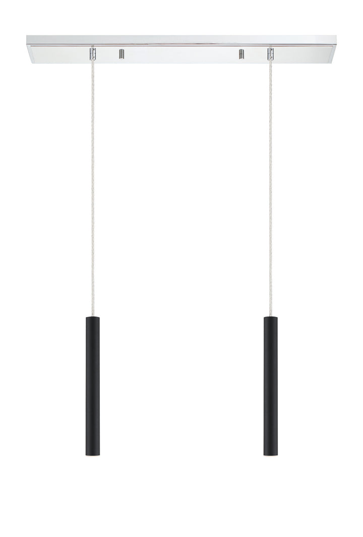 Z-Lite Canada - 917MP12-MB-LED-2LCH - LED Linear Chandelier - Forest - Chrome