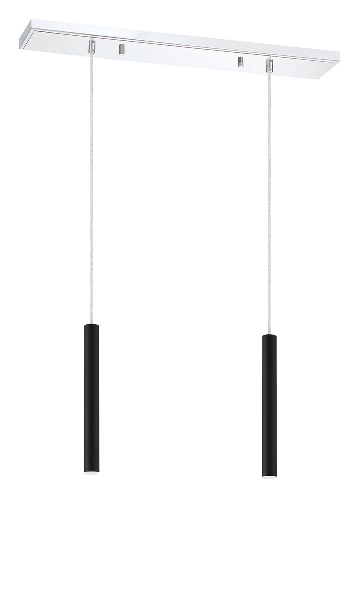 Z-Lite Canada - 917MP12-MB-LED-2LCH - LED Linear Chandelier - Forest - Chrome