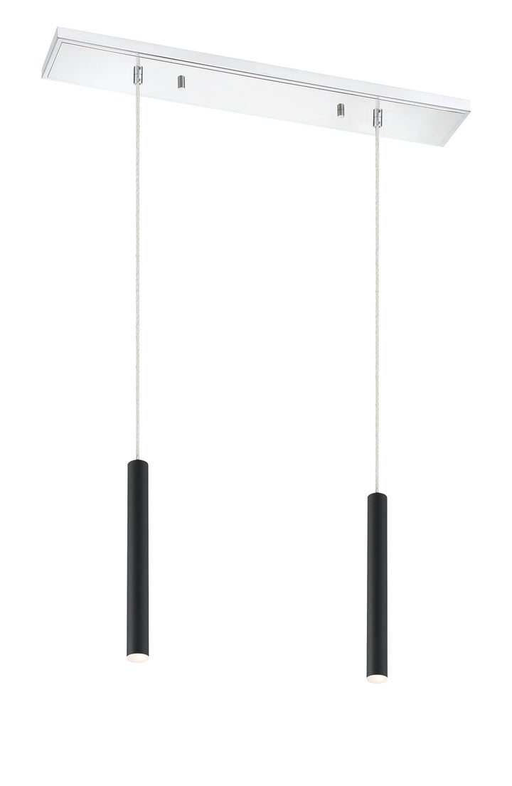 Z-Lite Canada - 917MP12-MB-LED-2LCH - LED Linear Chandelier - Forest - Chrome