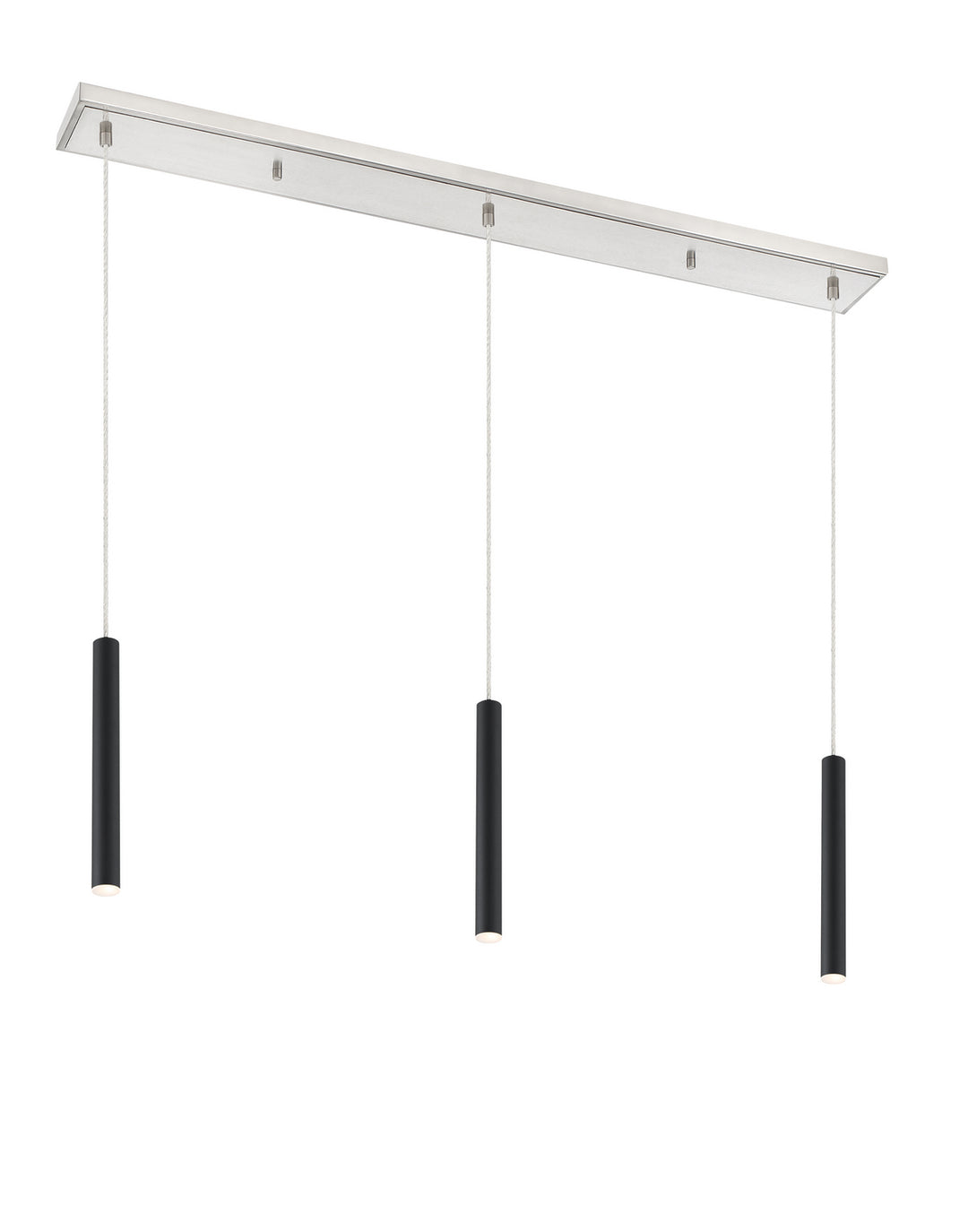 Forest LED Linear Chandelier in Brushed Nickel - available from The Lighting Shoppe, trusted by Canadian homeowners