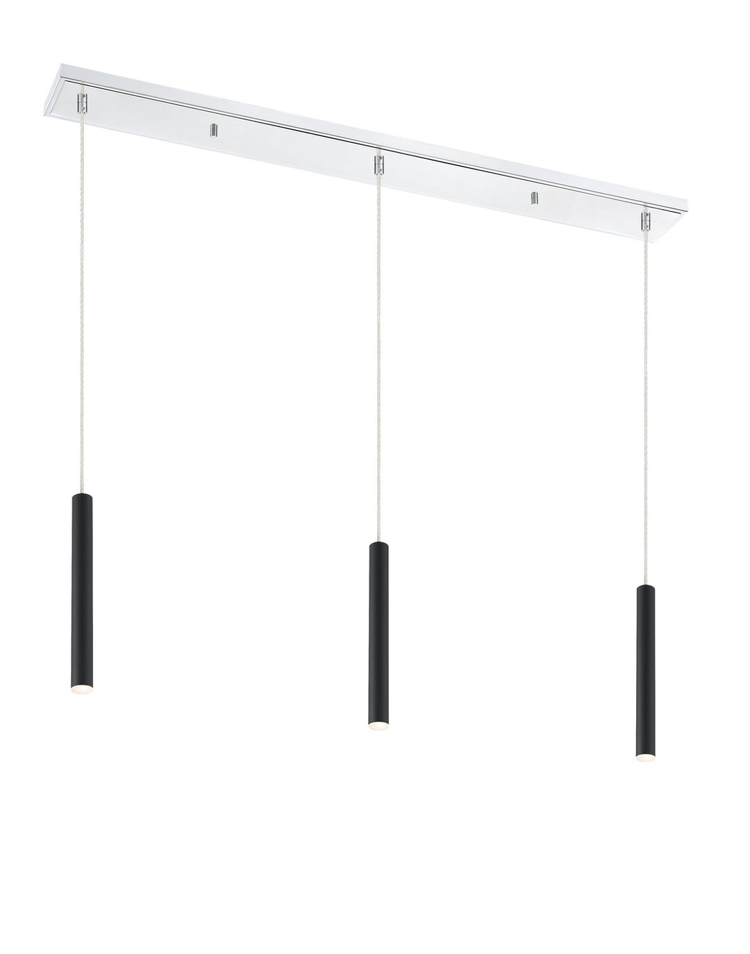 Forest LED Linear Chandelier in Chrome - available from The Lighting Shoppe, trusted by Canadian homeowners